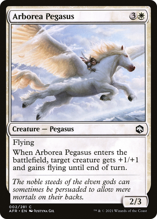 Arborea Pegasus (AFR-002) - Adventures in the Forgotten Realms - Premium MTG Single from Wizards of the Coast - Just $0.08! Shop now at Game Crave Tournament Store
