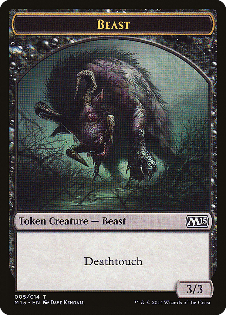 Beast (TM15-005) - Magic 2015 Tokens - Premium MTG Single from Wizards of the Coast - Just $0.13! Shop now at Game Crave Tournament Store