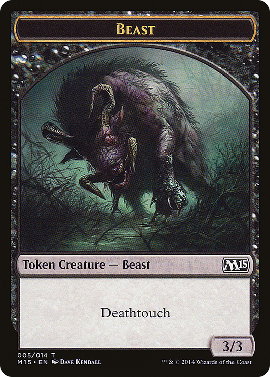 Beast (TM15-005) - Magic 2015 Tokens - Premium MTG Single from Wizards of the Coast - Just $0.13! Shop now at Game Crave Tournament Store