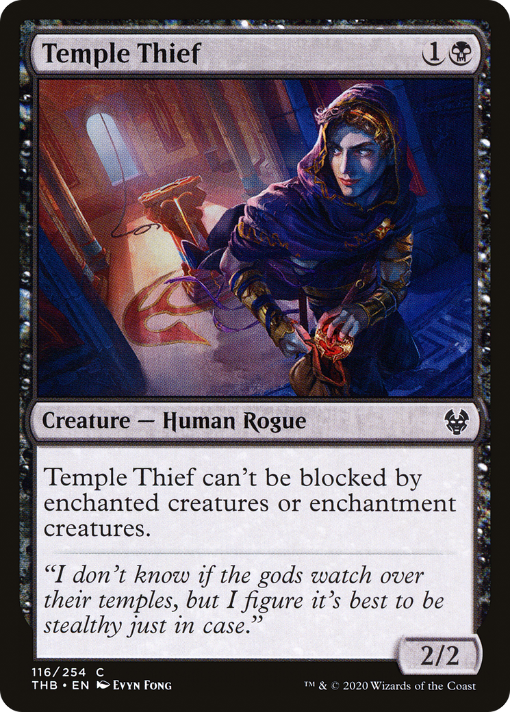 Temple Thief (THB-116) - Theros Beyond Death Foil - Premium MTG Single from Wizards of the Coast - Just $0.08! Shop now at Game Crave Tournament Store