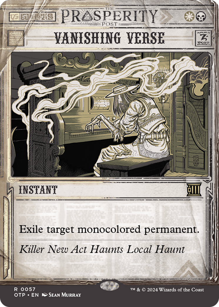 Vanishing Verse (OTP-057) - Breaking News: (Showcase) (Borderless) - Premium MTG Single from Wizards of the Coast - Just $0.25! Shop now at Game Crave Tournament Store
