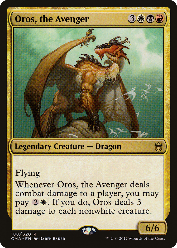 Oros, the Avenger (CMA-188) - Commander Anthology - Premium MTG Single from Wizards of the Coast - Just $0.17! Shop now at Game Crave Tournament Store