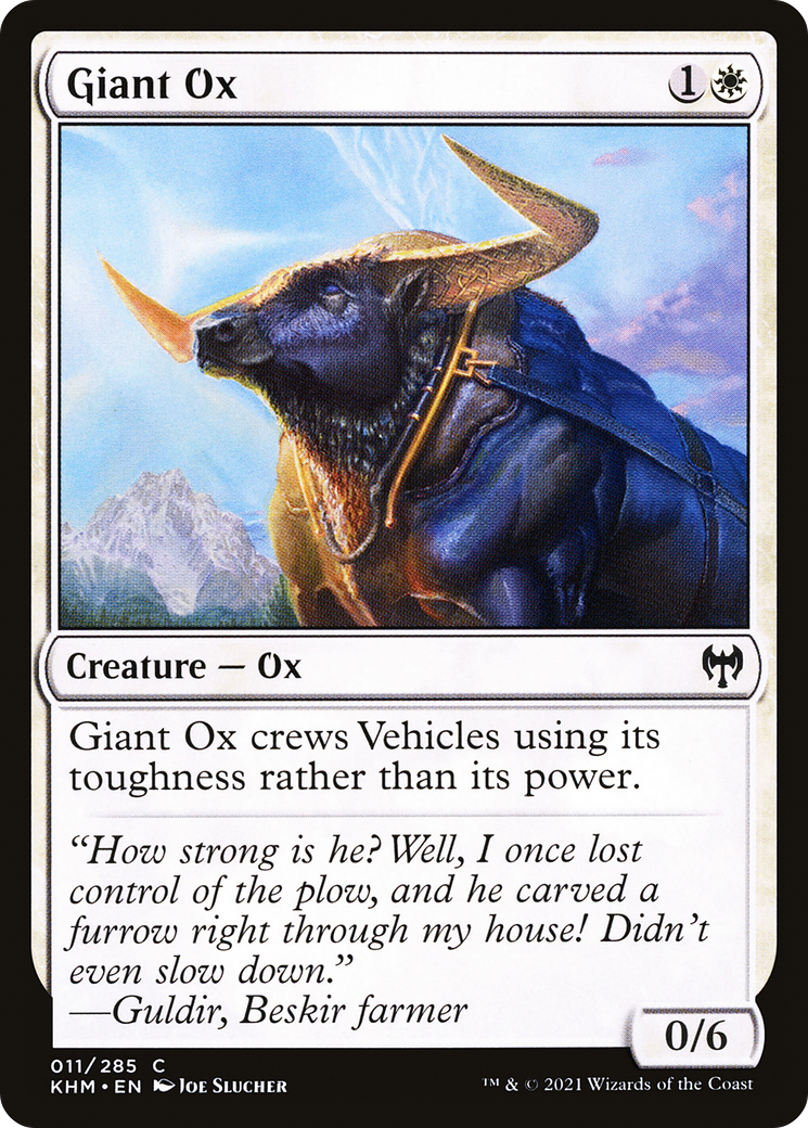 Giant Ox (KHM-011) - Kaldheim - Premium MTG Single from Wizards of the Coast - Just $0.08! Shop now at Game Crave Tournament Store