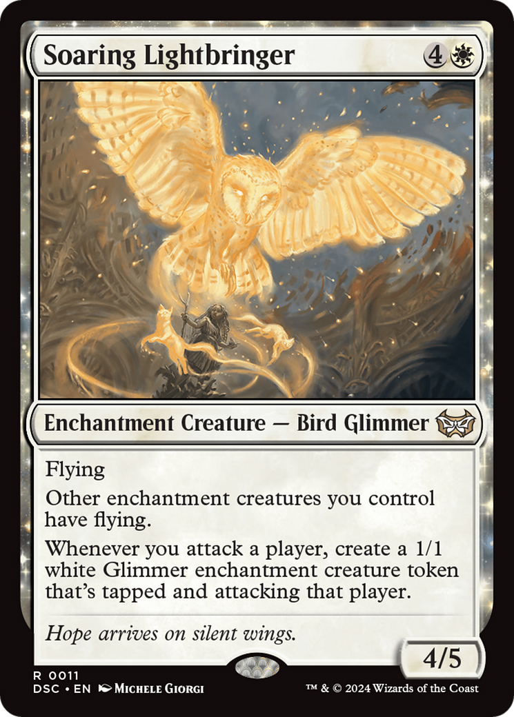 Soaring Lightbringer (DSC-011) - Duskmourn: House of Horror Commander: (nyxtouched) - Premium MTG Single from Wizards of the Coast - Just $0.26! Shop now at Game Crave Tournament Store