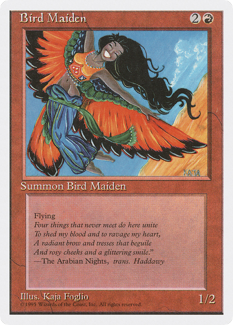 Bird Maiden (4ED-177) - Fourth Edition - Premium MTG Single from Wizards of the Coast - Just $0.25! Shop now at Game Crave Tournament Store
