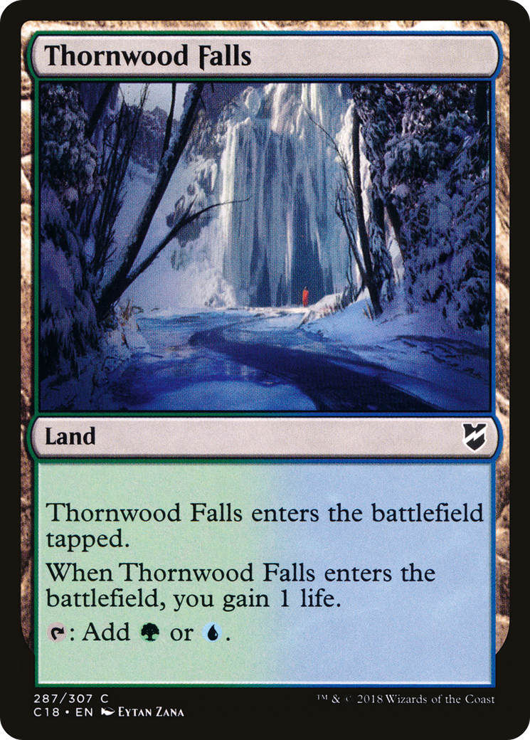 Thornwood Falls (C18-287) - Commander 2018 - Premium MTG Single from Wizards of the Coast - Just $0.08! Shop now at Game Crave Tournament Store