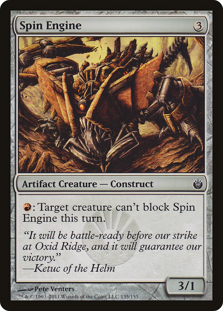Spin Engine (MBS-135) - Mirrodin Besieged - Premium MTG Single from Wizards of the Coast - Just $0.25! Shop now at Game Crave Tournament Store