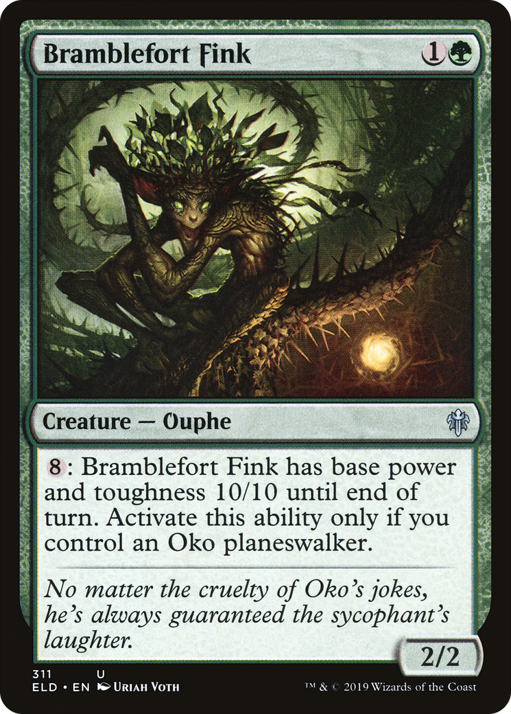 Bramblefort Fink (ELD-311) - Throne of Eldraine - Premium MTG Single from Wizards of the Coast - Just $0.08! Shop now at Game Crave Tournament Store