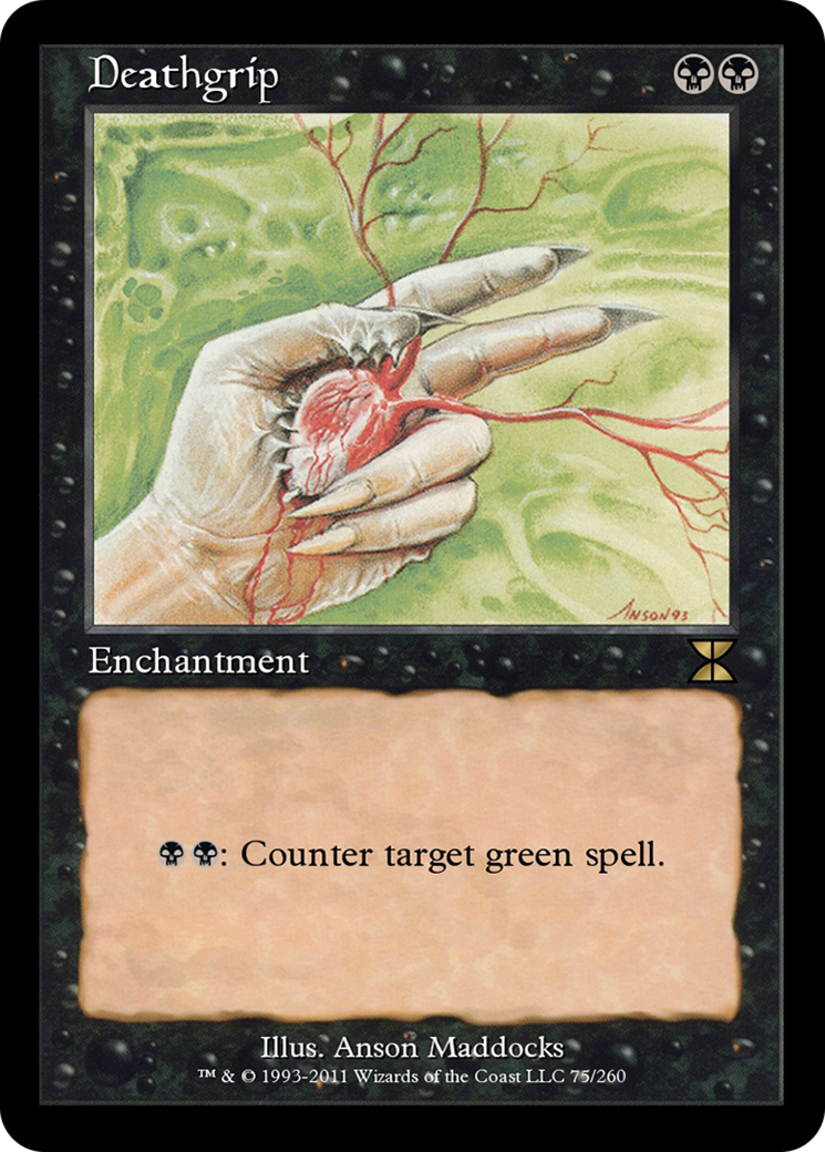 Deathgrip (ME4-075) - Masters Edition IV Foil - Premium MTG Single from Wizards of the Coast - Just $0! Shop now at Game Crave Tournament Store
