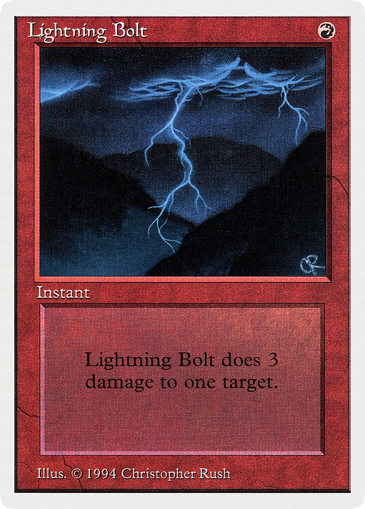 Lightning Bolt (SUM-162) - Summer Magic / Edgar - Premium MTG Single from Wizards of the Coast - Just $0! Shop now at Game Crave Tournament Store