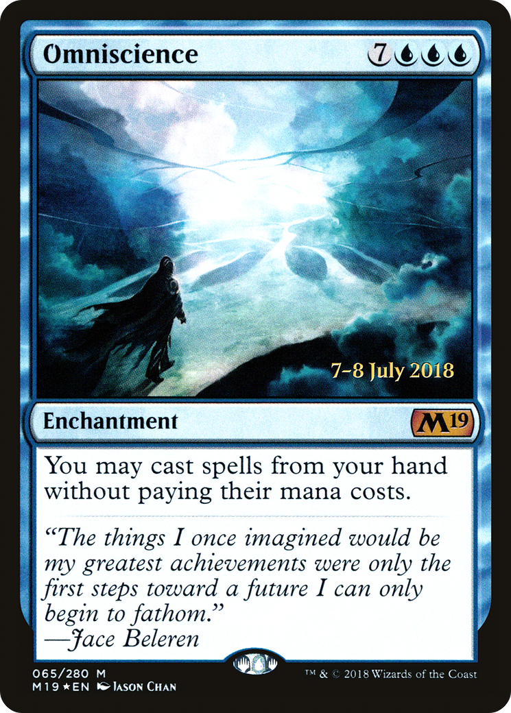 Omniscience (PM19-65S) - Core Set 2019 Promos Foil - Premium MTG Single from Wizards of the Coast - Just $3.19! Shop now at Game Crave Tournament Store