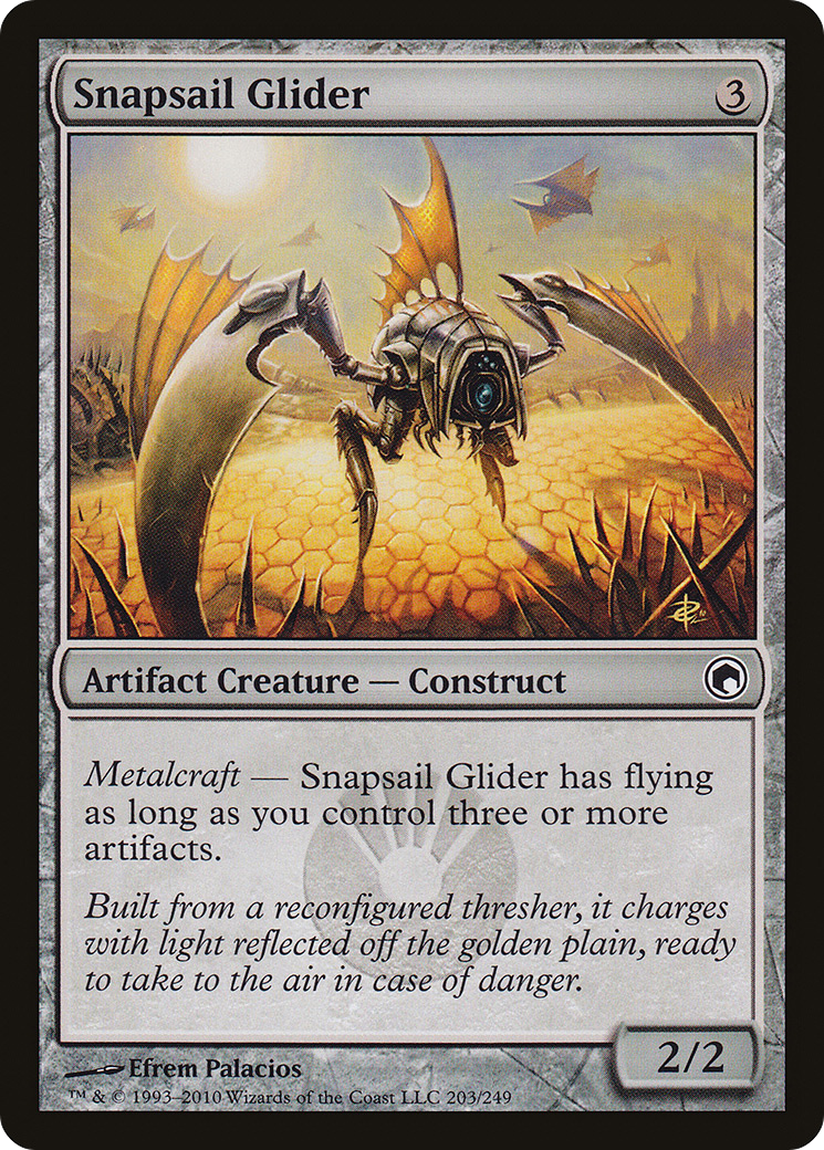 Snapsail Glider (SOM-203) - Scars of Mirrodin Foil - Premium MTG Single from Wizards of the Coast - Just $0.08! Shop now at Game Crave Tournament Store