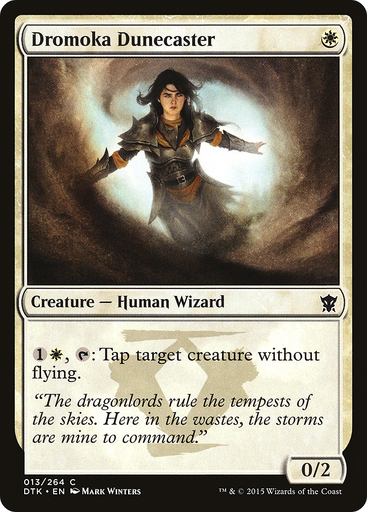 Dromoka Dunecaster (DTK-013) - Dragons of Tarkir Foil - Premium MTG Single from Wizards of the Coast - Just $0.08! Shop now at Game Crave Tournament Store