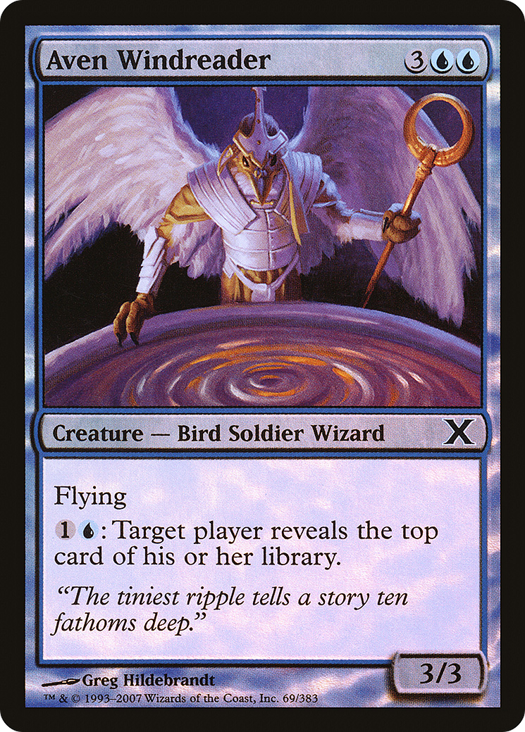 Aven Windreader (10E-69★) - Tenth Edition Foil - Premium MTG Single from Wizards of the Coast - Just $0.25! Shop now at Game Crave Tournament Store