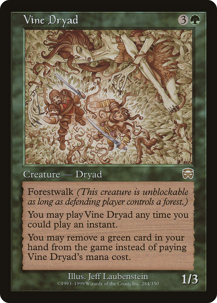 Vine Dryad (MMQ-284) - Mercadian Masques - Premium MTG Single from Wizards of the Coast - Just $0.14! Shop now at Game Crave Tournament Store