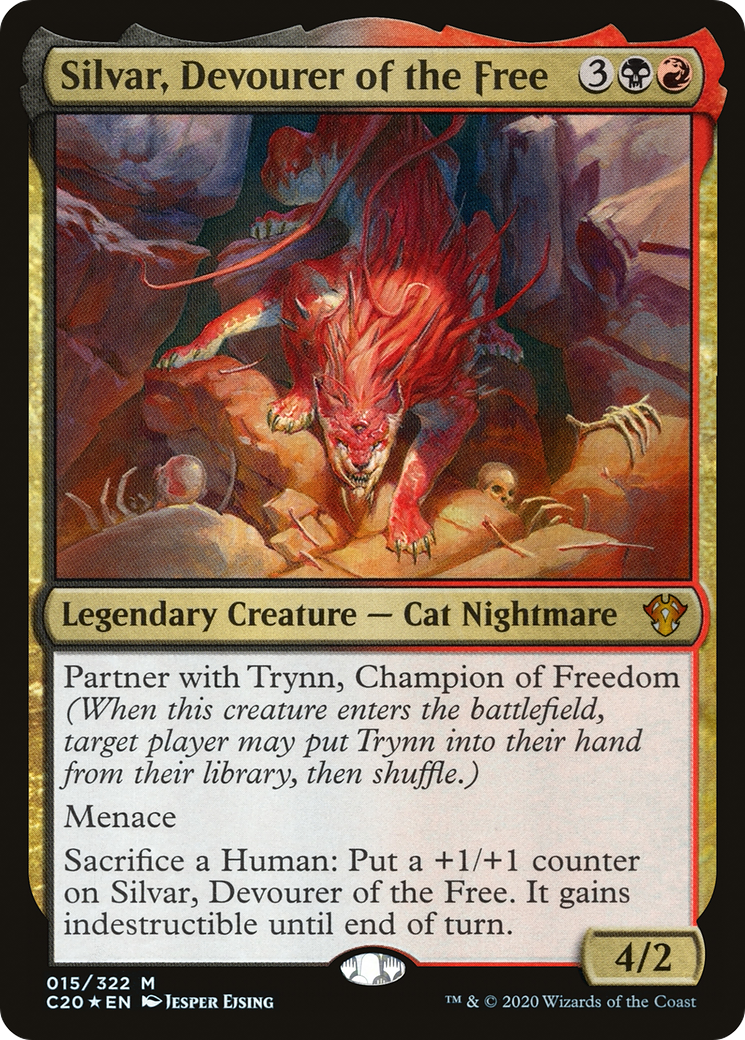 Silvar, Devourer of the Free (C20-015) - Commander 2020 Foil - Premium MTG Single from Wizards of the Coast - Just $0.08! Shop now at Game Crave Tournament Store