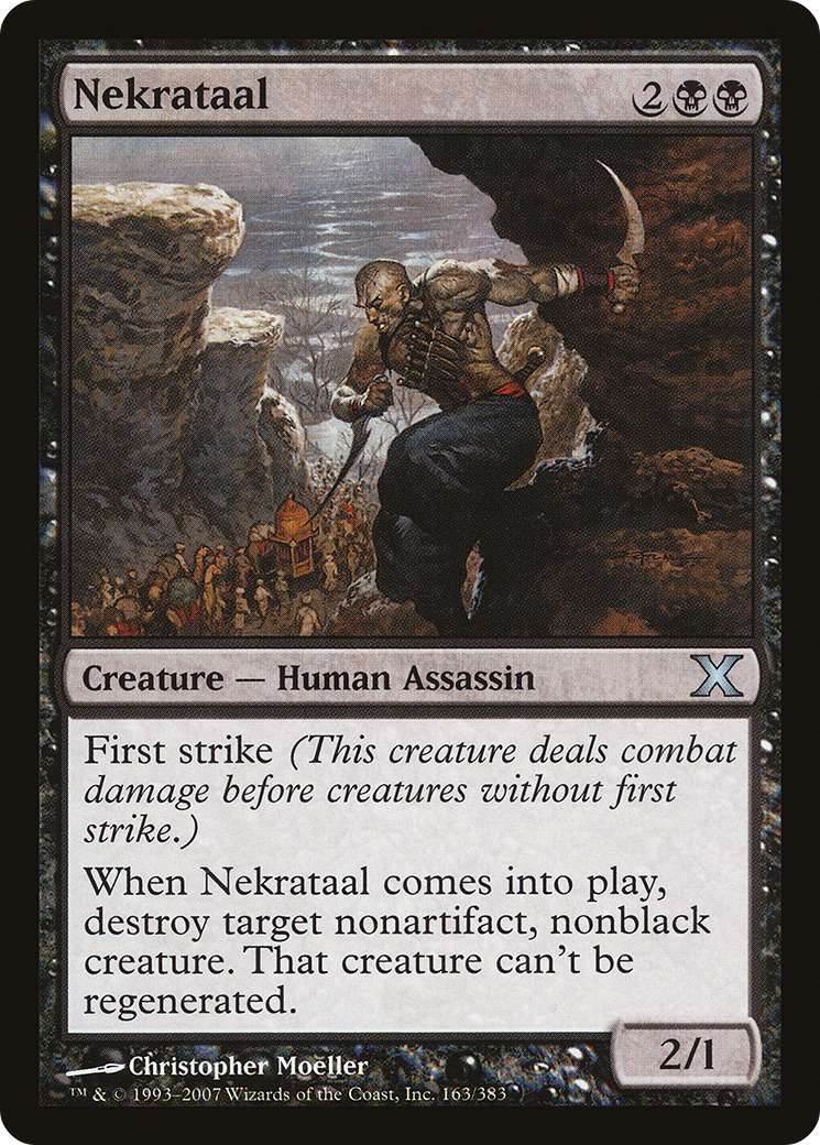 Nekrataal (10E-163) - Tenth Edition - Premium MTG Single from Wizards of the Coast - Just $0.08! Shop now at Game Crave Tournament Store