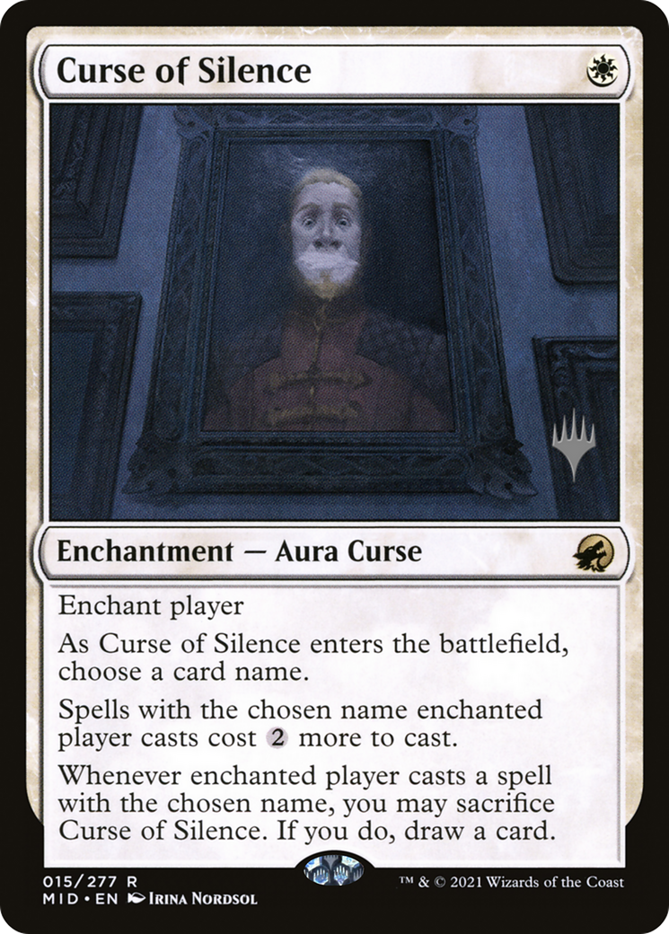 Curse of Silence (PMID-15P) - Innistrad: Midnight Hunt Promos Foil - Premium MTG Single from Wizards of the Coast - Just $0.10! Shop now at Game Crave Tournament Store