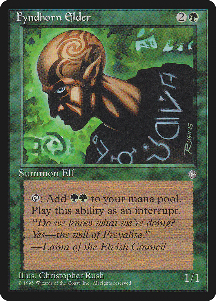 Fyndhorn Elder (ICE-243) - Ice Age - Premium MTG Single from Wizards of the Coast - Just $0.08! Shop now at Game Crave Tournament Store