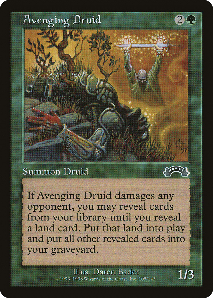 Avenging Druid (EXO-105) - Exodus - Premium MTG Single from Wizards of the Coast - Just $0.08! Shop now at Game Crave Tournament Store