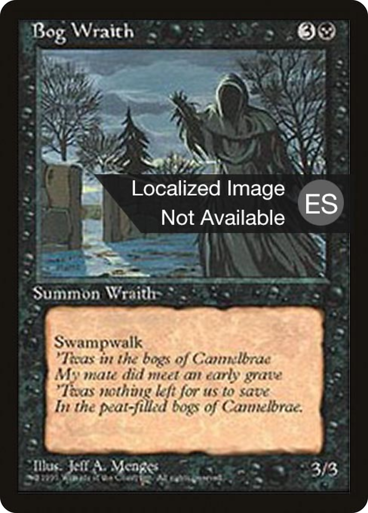 Bog Wraith (4BB-124) - Fourth Edition Foreign Black Border - Premium MTG Single from Wizards of the Coast - Just $0.72! Shop now at Game Crave Tournament Store