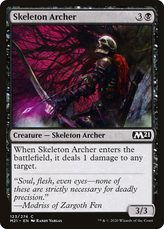 Skeleton Archer (M21-123) - Core Set 2021 - Premium MTG Single from Wizards of the Coast - Just $0.08! Shop now at Game Crave Tournament Store