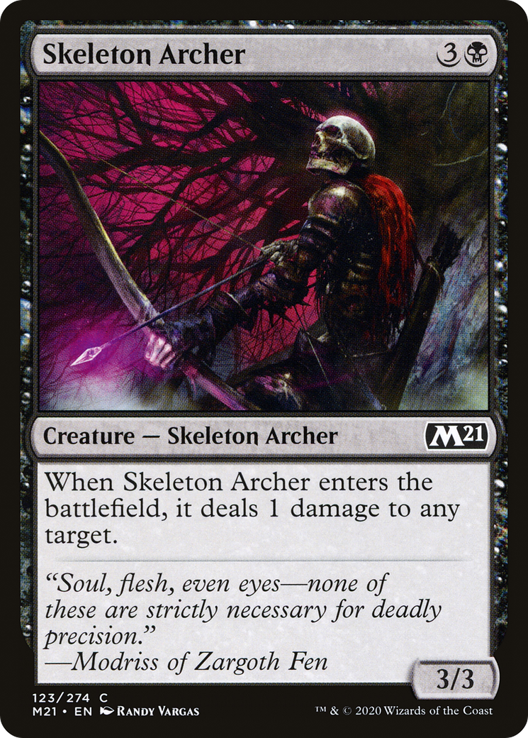 Skeleton Archer (M21-123) - Core Set 2021 Foil - Premium MTG Single from Wizards of the Coast - Just $0.08! Shop now at Game Crave Tournament Store