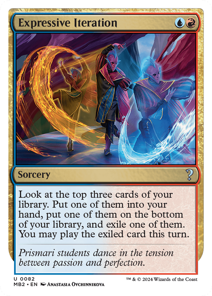 Expressive Iteration (MB2-082) - Mystery Booster 2 - Premium MTG Single from Wizards of the Coast - Just $0.50! Shop now at Game Crave Tournament Store
