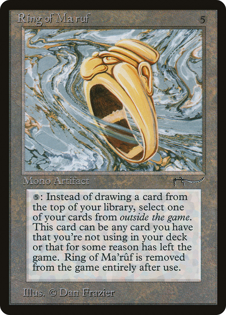 Ring of Ma'rûf (ARN-068) - Arabian Nights - Premium MTG Single from Wizards of the Coast - Just $39.60! Shop now at Game Crave Tournament Store