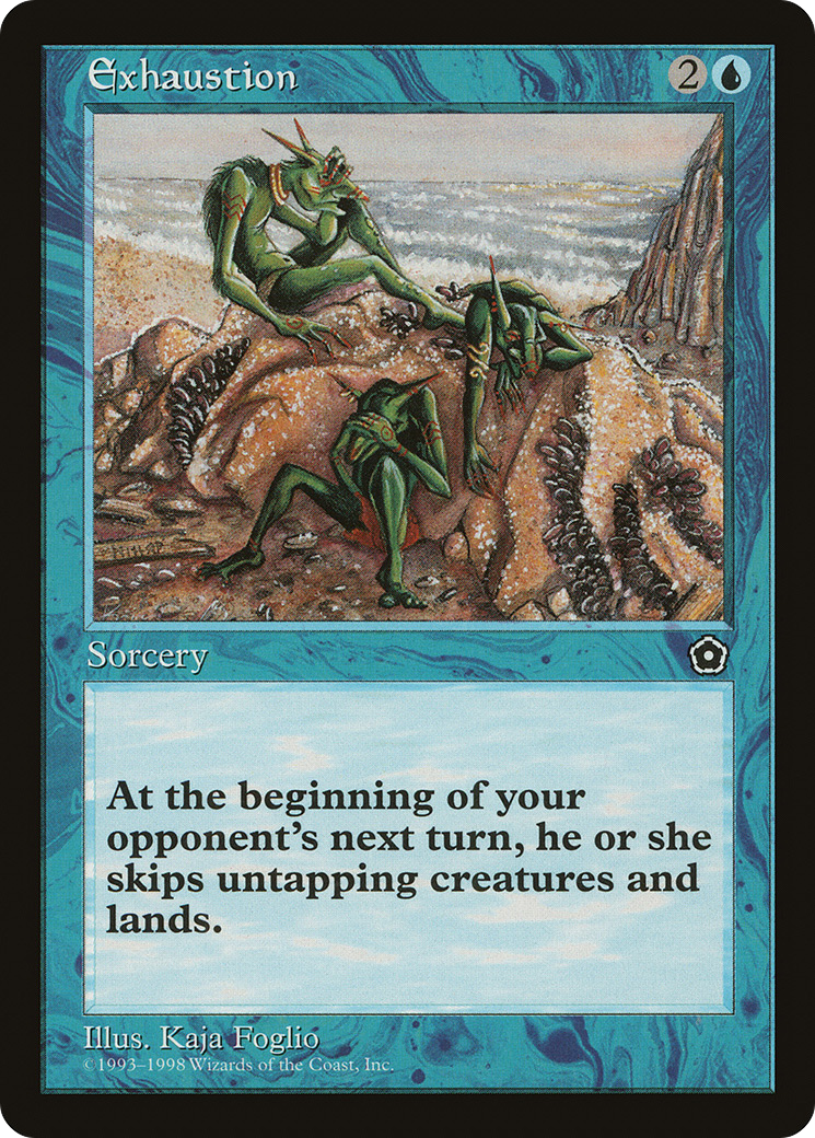Exhaustion (P02-037) - Portal Second Age - Premium MTG Single from Wizards of the Coast - Just $0.34! Shop now at Game Crave Tournament Store