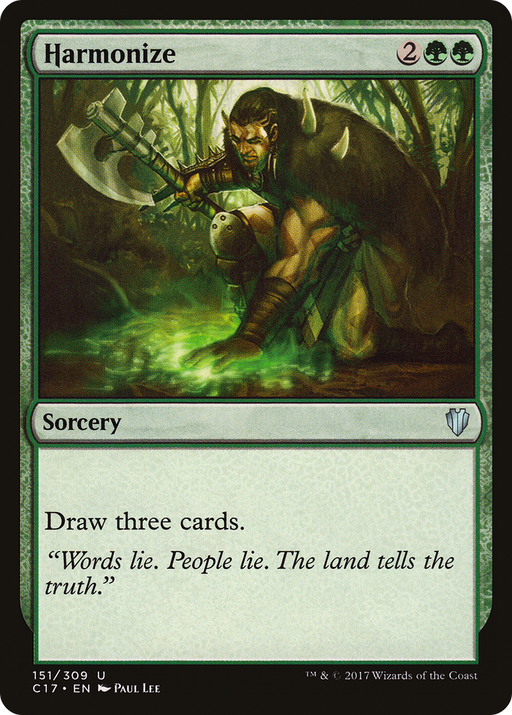 Harmonize (C17-151) - Commander 2017 - Premium MTG Single from Wizards of the Coast - Just $0.09! Shop now at Game Crave Tournament Store