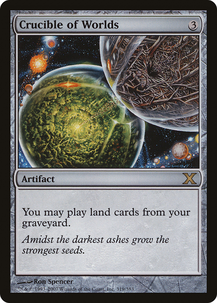 Crucible of Worlds (10E-319) - Tenth Edition Foil - Premium MTG Single from Wizards of the Coast - Just $7.52! Shop now at Game Crave Tournament Store