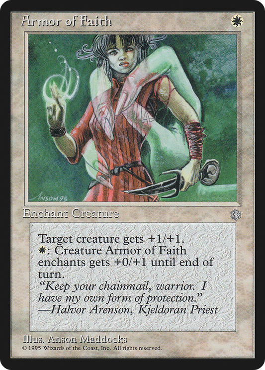 Armor of Faith (ICE-004) - Ice Age - Premium MTG Single from Wizards of the Coast - Just $0.08! Shop now at Game Crave Tournament Store