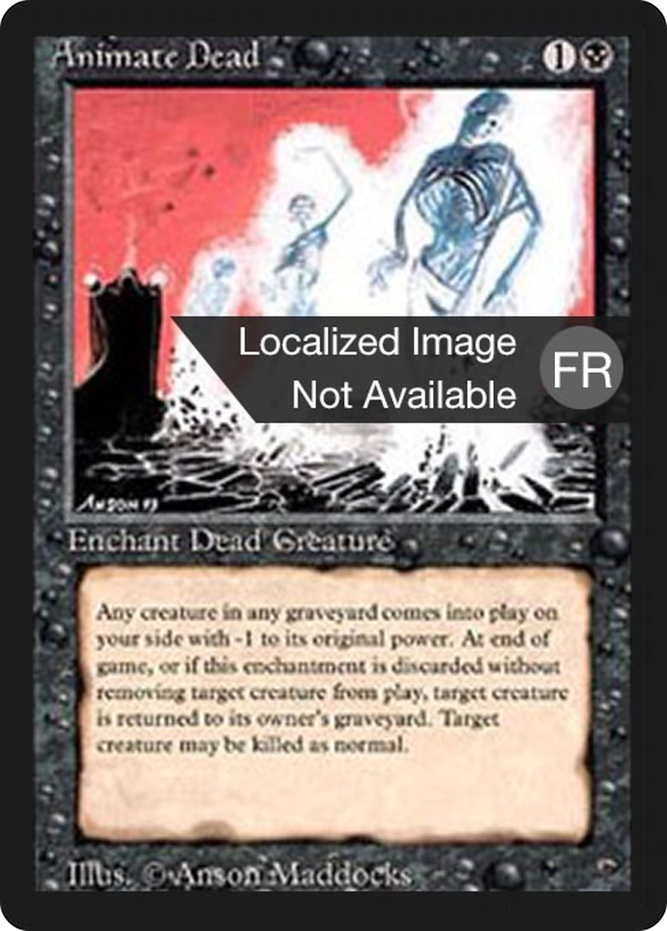 Animate Dead (FBB-093) - Foreign Black Border - Premium MTG Single from Wizards of the Coast - Just $10.80! Shop now at Game Crave Tournament Store