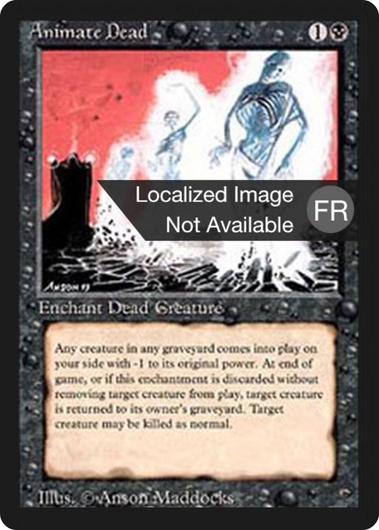 Animate Dead (FBB-093) - Foreign Black Border - Premium MTG Single from Wizards of the Coast - Just $10.80! Shop now at Game Crave Tournament Store