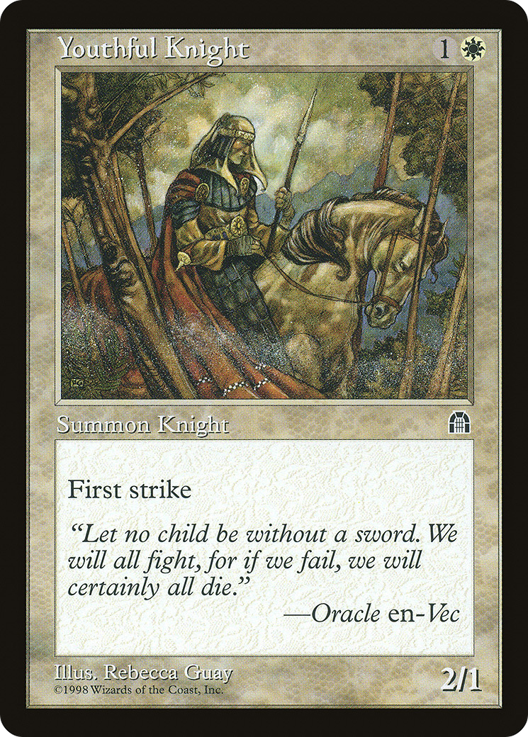Youthful Knight (STH-025) - Stronghold - Premium MTG Single from Wizards of the Coast - Just $0.08! Shop now at Game Crave Tournament Store