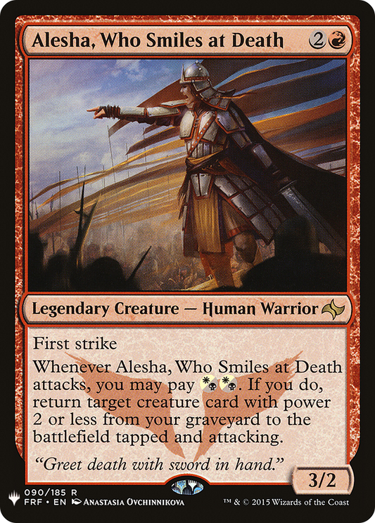 Alesha, Who Smiles at Death (MB1-837) - Mystery Booster - Premium MTG Single from Wizards of the Coast - Just $0.08! Shop now at Game Crave Tournament Store