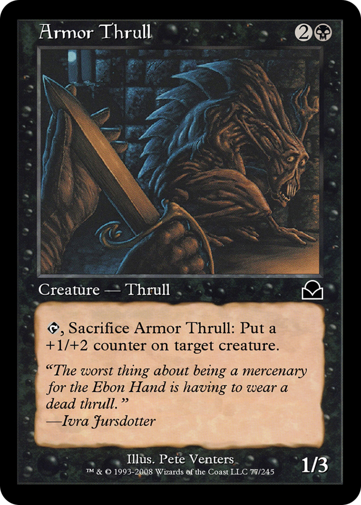 Armor Thrull (ME2-077) - Masters Edition II - Premium MTG Single from Wizards of the Coast - Just $0! Shop now at Game Crave Tournament Store