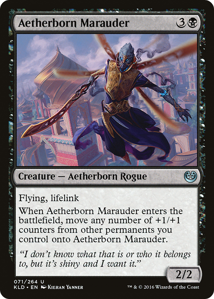 Aetherborn Marauder (KLD-071) - Kaladesh Foil - Premium MTG Single from Wizards of the Coast - Just $0.08! Shop now at Game Crave Tournament Store