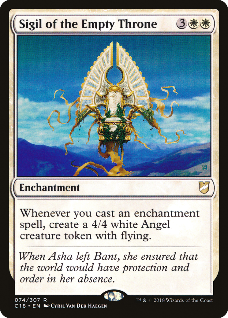 Sigil of the Empty Throne (C18-074) - Commander 2018 - Premium MTG Single from Wizards of the Coast - Just $0.12! Shop now at Game Crave Tournament Store