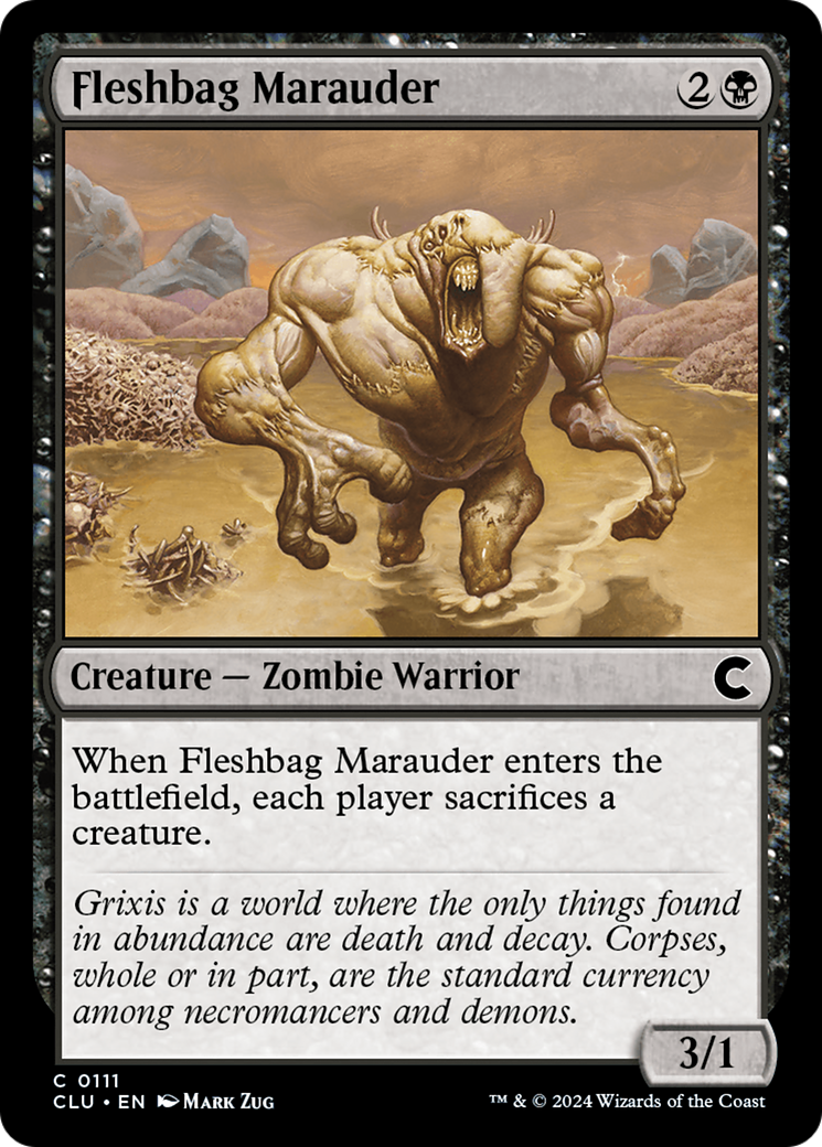 Fleshbag Marauder (CLU-111) - Ravnica: Clue Edition - Premium MTG Single from Wizards of the Coast - Just $0.25! Shop now at Game Crave Tournament Store