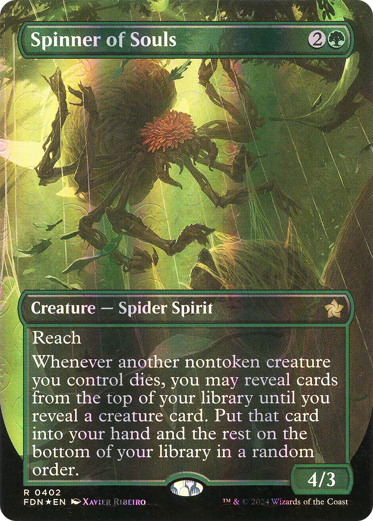 Spinner of Souls (FDN-402) - Foundations (Borderless) Foil - Premium MTG Single from Wizards of the Coast - Just $6.50! Shop now at Game Crave Tournament Store