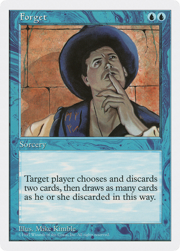 Forget (5ED-089) - Fifth Edition - Premium MTG Single from Wizards of the Coast - Just $0.08! Shop now at Game Crave Tournament Store