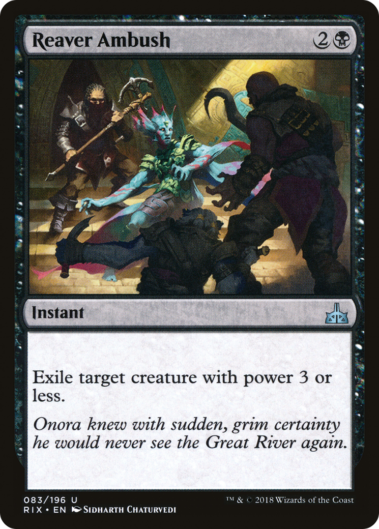 Reaver Ambush (RIX-083) - Rivals of Ixalan Foil - Premium MTG Single from Wizards of the Coast - Just $0.12! Shop now at Game Crave Tournament Store