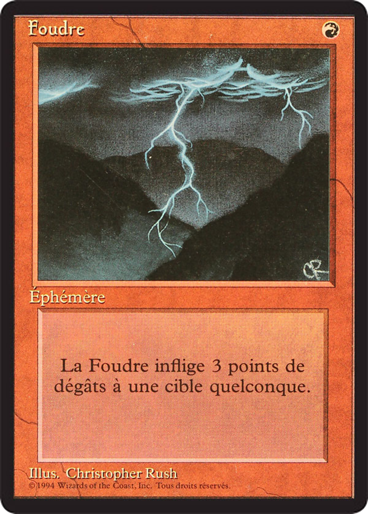 Lightning Bolt (FBB-162) - Foreign Black Border - Premium MTG Single from Wizards of the Coast - Just $11.99! Shop now at Game Crave Tournament Store
