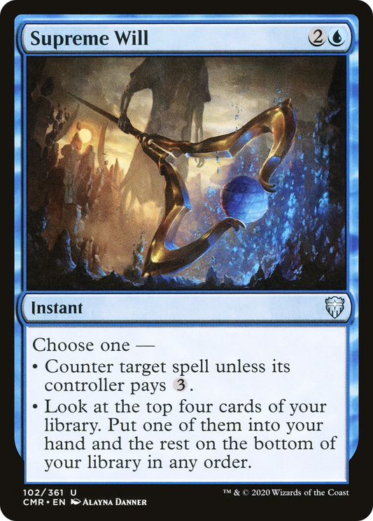 Supreme Will (CMR-102) - Commander Legends - Premium MTG Single from Wizards of the Coast - Just $0.08! Shop now at Game Crave Tournament Store
