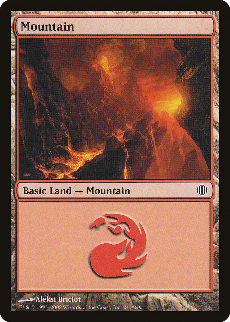 Mountain (ALA-243) - Shards of Alara - Premium MTG Single from Wizards of the Coast - Just $0.08! Shop now at Game Crave Tournament Store