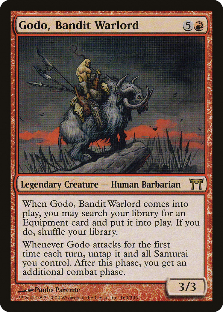 Godo, Bandit Warlord (CHK-169) - Champions of Kamigawa Foil - Premium MTG Single from Wizards of the Coast - Just $7.80! Shop now at Game Crave Tournament Store