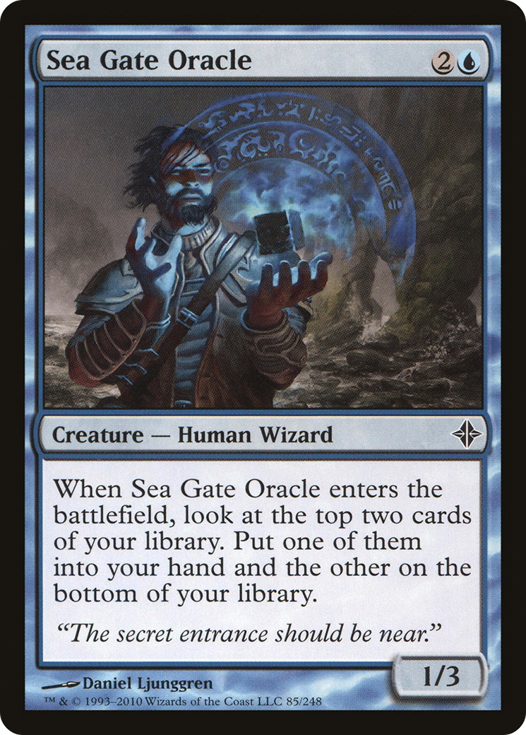 Sea Gate Oracle (ROE-085) - Rise of the Eldrazi Foil - Premium MTG Single from Wizards of the Coast - Just $0.59! Shop now at Game Crave Tournament Store