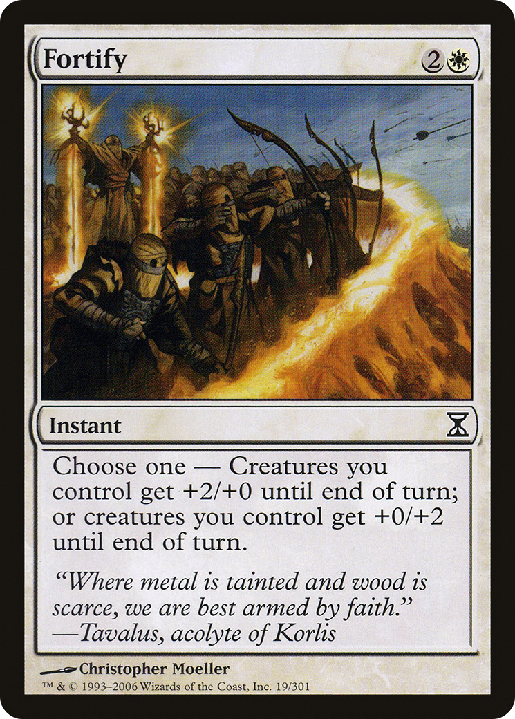 Fortify (TSP-019) - Time Spiral - Premium MTG Single from Wizards of the Coast - Just $0.25! Shop now at Game Crave Tournament Store